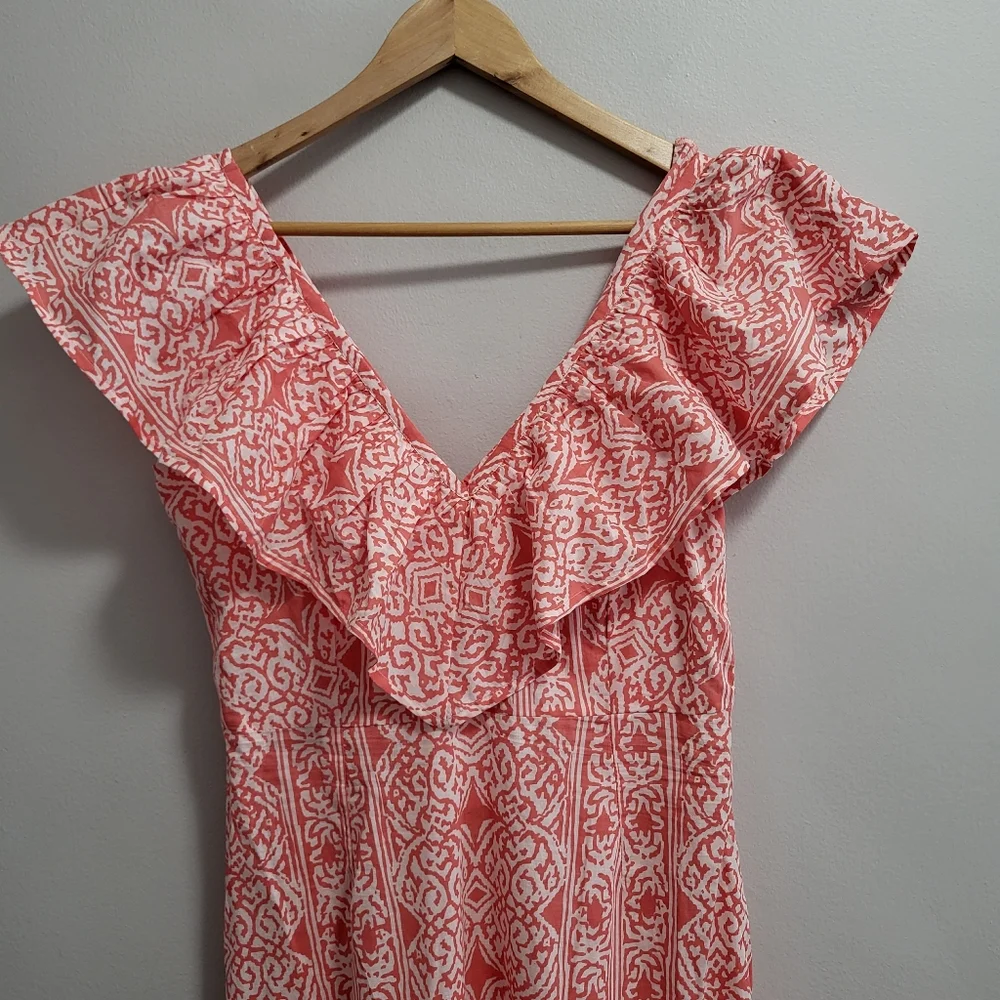 Beyond By Vera 1817 Ella Maxi Dress Basilica Peach Pondicherry Size XS READ - Picture 5 of 9